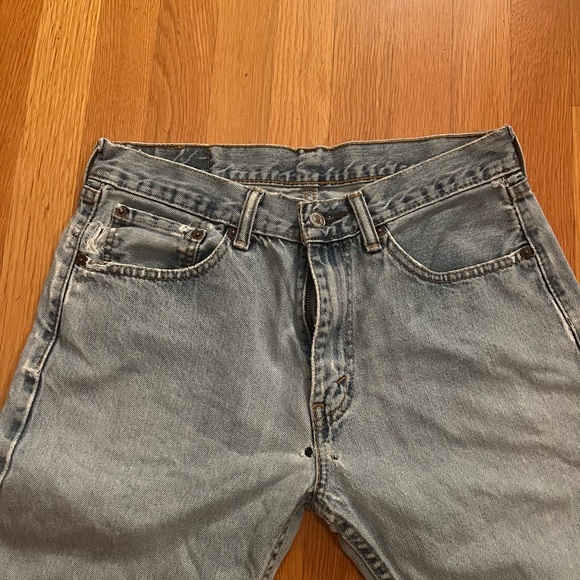 vintage levi’s distressed light wash 505 jeans - Picture 3 of 4